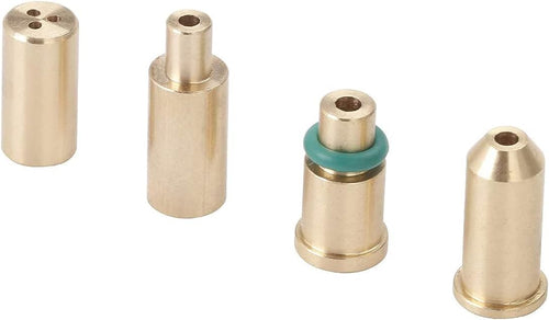 4PCS Replacement Brass Gas Refill Adapter for S T Dupont Lighter Yellow/Red/Green/Blue Caps DIY Repair Part