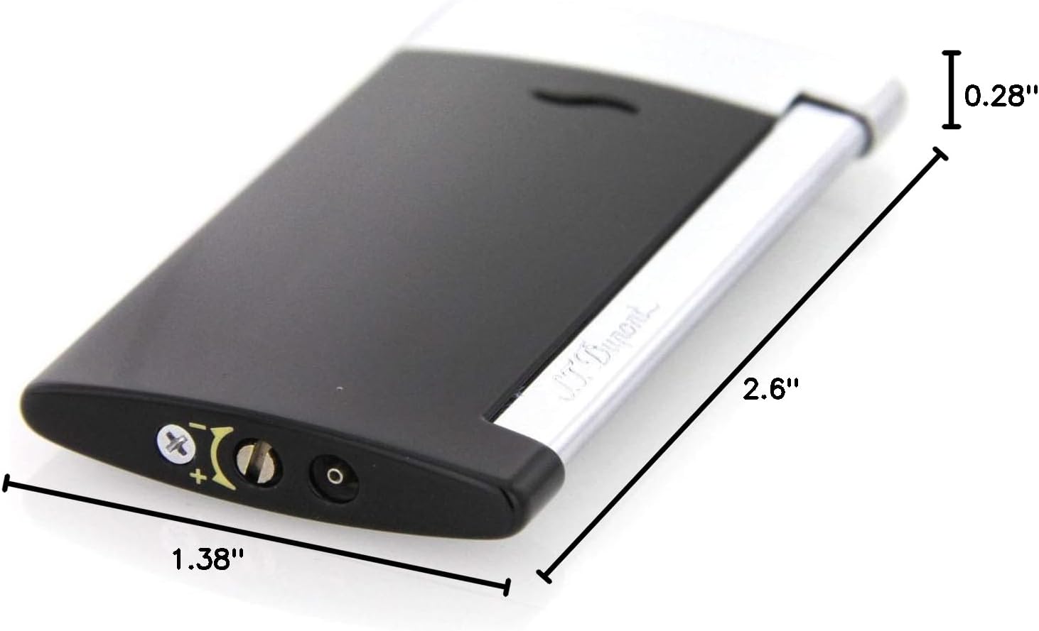 S.T. Dupont Slim 7 Lighter - Black/Chrome
