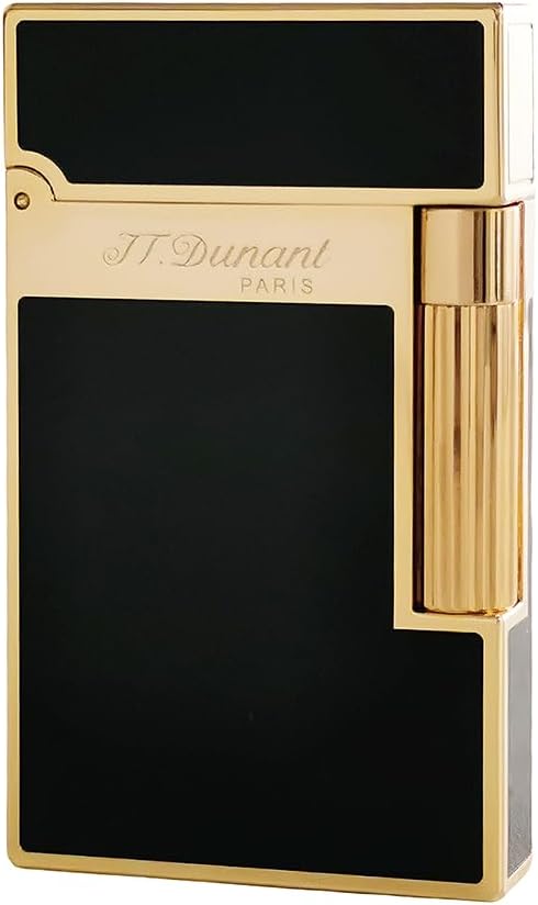 Classic Black Lacquer Lighter, L2 Metal Lighters, Ping Sound, Adjustable Soft Flame, Refillable, Men Gift