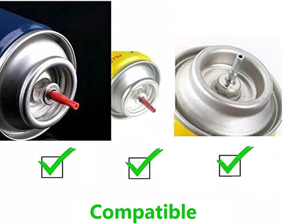 4PCS Replacement Brass Gas Refill Adapter for S T Dupont Lighter Yellow/Red/Green/Blue Caps DIY Repair Part