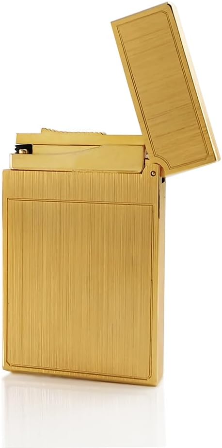 Classic Brushed Lighter, Dual Soft Flame, Clear Ding Sound, Collection Gift for Men Dad Boyfriend Husband