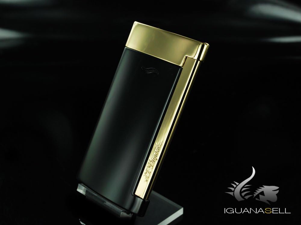 S.T. Dupont Slim 7 Lighter - Black/Gold