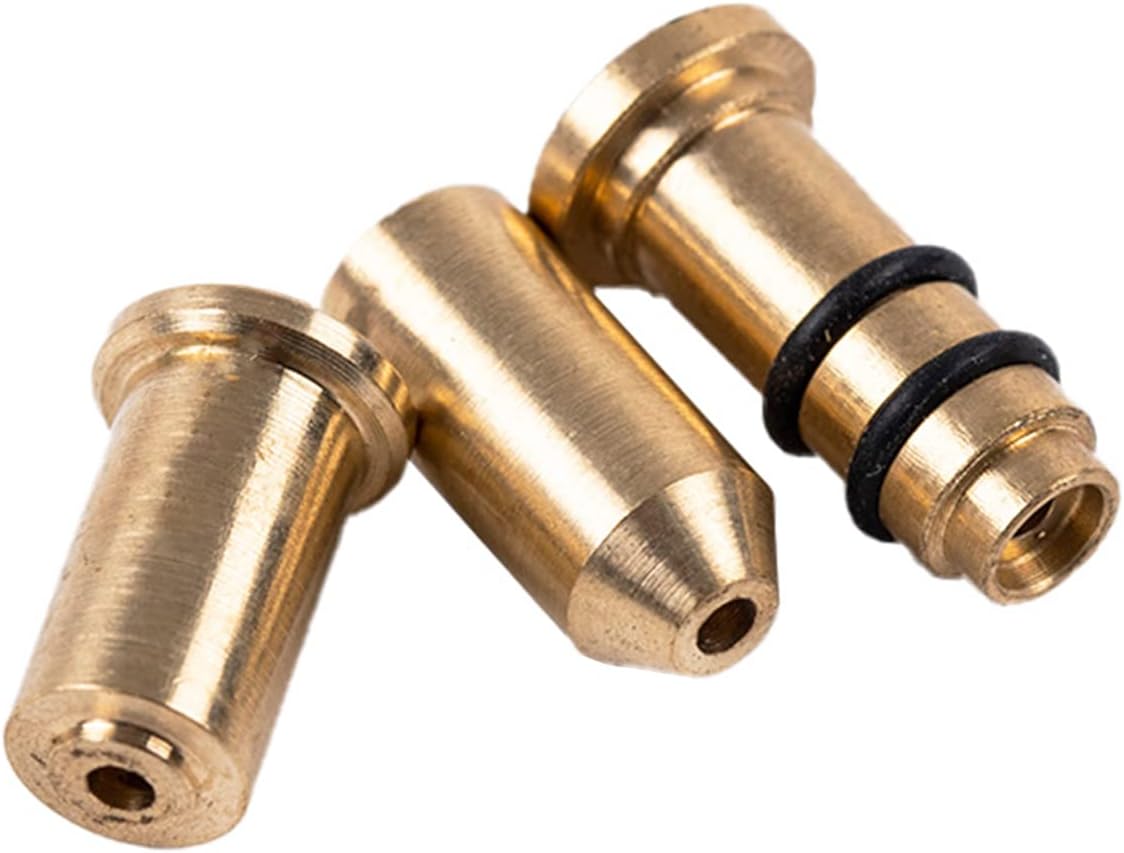 Gas Refill Adapter, 3pcs/Set Brass Gas Refill Adapter for S.T Dunhill Lighter/for Dupont Small Lighter,Easy to Install Gas Refill Adapter for Camping Outdoor Gas Cylinder Tank Accessories
