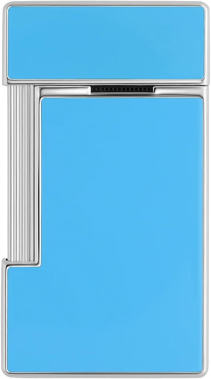 S.T. Dupont Slimmy Light Blue Lacquer & Chrome Lighter, 028007
