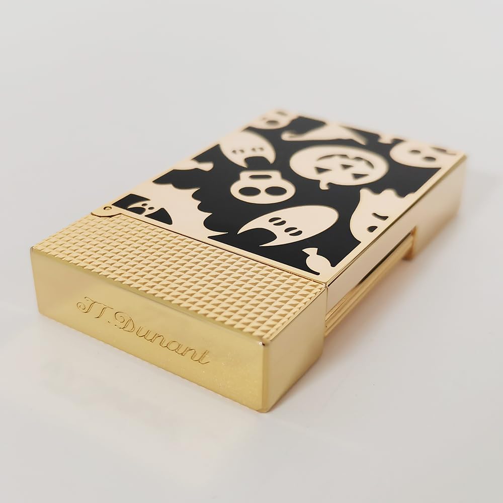 Halloween Skull Ghost Pumpkin Lighter, Metal, Ping Sound, Refillable, Soft Flame Adjustable, Unique Festive Gift