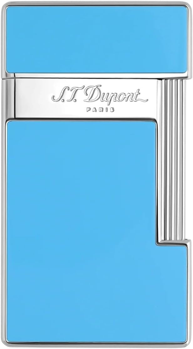 S.T. Dupont Slimmy Light Blue Lacquer & Chrome Lighter, 028007