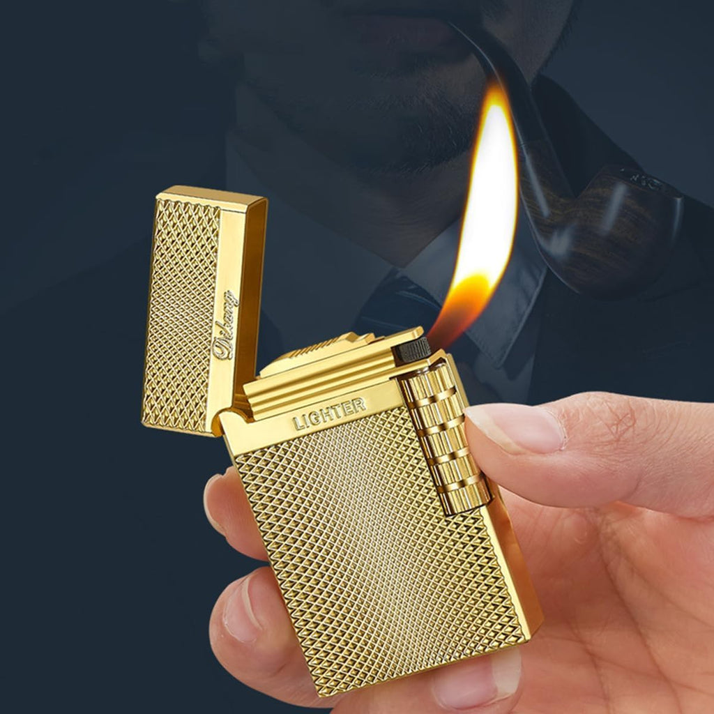 Dragon Relief Metal Lighter - Refillable Butane, Soft Flame, Flip Lighter for Camping & Gifts