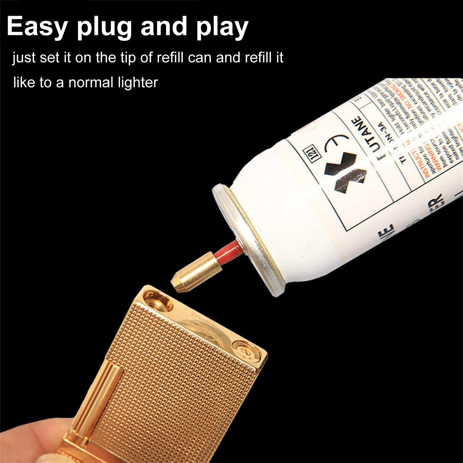 Gas Refill Adapters for ST Dupont/Maruman/Dunhill/Celine Lighter 10 in 1 Kits Yellow Cap