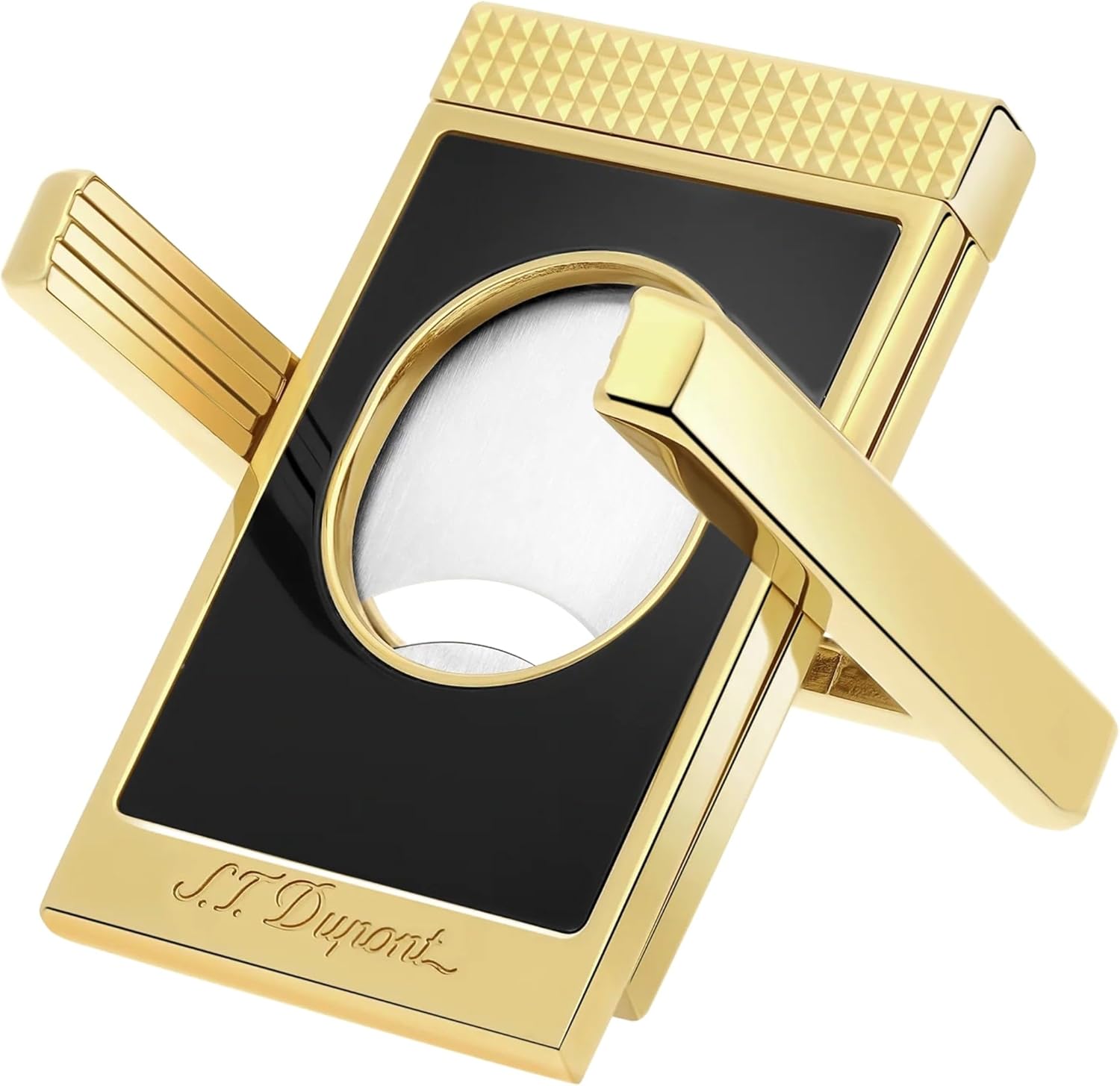 S.T. Dupont Cigar Cutter Stand - Black & Gold