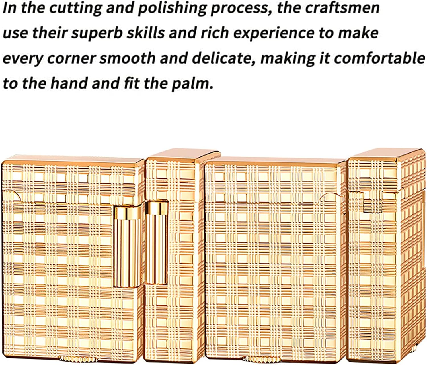 Classic Brushed Gas Lighters, Zinc Alloy Refilled Butane Lighter, Side Wheel Frosted Lighter, Adjustable Flame Flip Lighters, for Outdoor, Camping, Men's Gifts (Black)